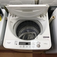 《尼崎市/リサイクルショップドリーム次屋店》★ジモティー割引有★4.5kg洗濯機/シャープ/ES-G4E6-KW/2019年製/中古品☆尼崎市若王寺☆の画像