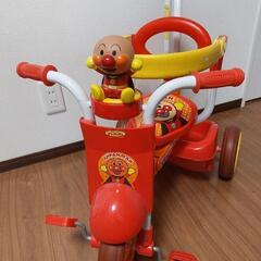 アンパンマン】折りたたみ三輪車 中古美品 便利な収納＆持ち運び