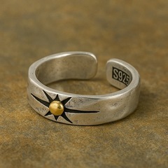 シルバー925 メキシカンジュエリー インディアン ナバホ ヴィンテージリングの画像