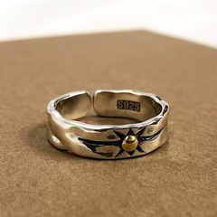 シルバー925 メキシカンジュエリー インディアン ナバホ ヴィンテージリングの画像