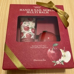 【新品未使用】ギフトセット　afternoon tea ハンカチ　ハンド&ネイルセラム　Francfranc ハンカチ　の画像