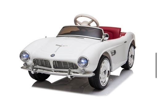 BMW クラシックカー電動乗用ラジコンカー　ホワイト