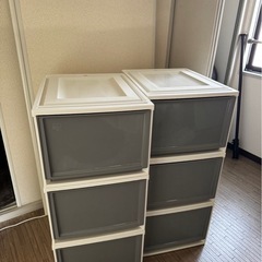【状態良】アイリスオーヤマ衣装ケース6個セットの画像