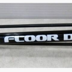 LEZYNE　空気入れ　STEEL FLOOR DRIVE　動作良好　自転車用品　フロアポンプ　ウッドグリップ　レザインの画像