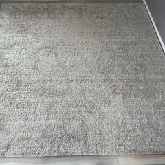 約200cm×200cm グレー ラグの画像