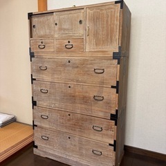 【昭和初期】80年前の桐箪笥｜鍵付き全開閉OK・軽量・分解可能・引き出しスムーズの画像