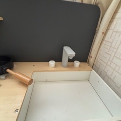 ままごとキッチン　木製　オシャレの画像