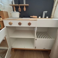 ままごとキッチン　木製　オシャレの画像