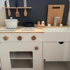 ままごとキッチン　木製　オシャレ