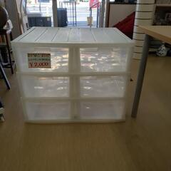 6引き出しクリア収納ボックス  大容量収納 整理整頓  【こちらは店舗です。浜村鹿野温泉ICから3分 買取本舗 宮本リサイクル 営業時間9～19時 定休日水曜のみ←連絡できませんm(_ _)m】の画像