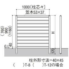 メーカー定価4万以上　リクシル　目隠しフェンス　外構の画像