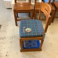 T2507-081 くろがね SUPER MARIO BROS. 学習椅子 キズ汚れ有り　の画像