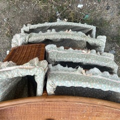 竹の収納棚の画像