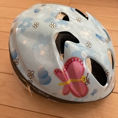 売れない場合削除　ヘルメット　キッズ　子供用　水色　ガールズの画像