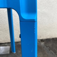 IKEA REIDAR スチール製 スタッキングチェア  青白セットの画像