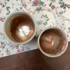 ペア和柄湯呑みの画像