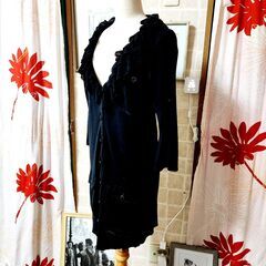 MOGA(モガ) リネン混。うっとり柔らかでしなやか、薄手ロングカーディガン、いかがでしょうか？の画像