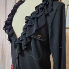 MOGA(モガ) リネン混。うっとり柔らかでしなやか、薄手ロングカーディガン、いかがでしょうか？の画像