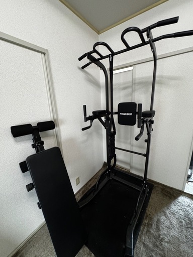【多機能】Wolfyok fitness 懸垂マシン ぶら下がり健康器（耐荷重200kg）【5000円】