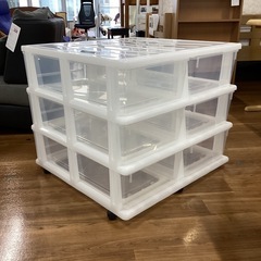 プラスティックケース（キャスター付き)【町田市再生家具】251044の画像