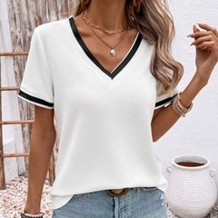 【新品未使用】 レディース Tシャツ XXL 半袖 シンプル  ホワイト 白 トップス 小さめの画像