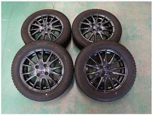 軽自動車　2022年製 スタッドレス　ホイールセット ブリヂストン VRX2 155/65R14 １4インチ 4.5J+45 4H10