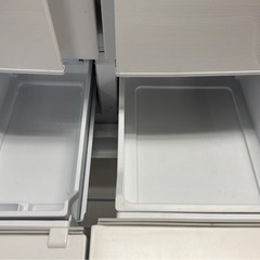【美品】三菱 ノンフロン冷凍冷蔵庫 MR-R46F-W1 6ドア冷蔵庫 462L 6ドア/観音開きタイプ 2020年製の画像
