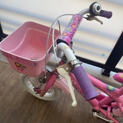 【お値下げ】子供用自転車14インチ？コマ付きの画像