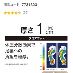ニトリ　キッチンマットの画像