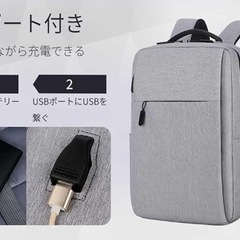 未使用 未開封　リュックサック グレー の画像