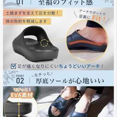 スリムフィット アーチサポートサンダル リカバリーサンダル 甲薄・幅狭の方に最適の画像