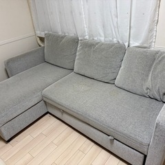 ニトリ　カウチソファー　ノアーク　グレー　ソファー　Nitoriの画像