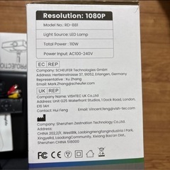 Rayfoto WiFi プロジェクター 小型 10000lm Bluetooth5.1 4K対応 リアル1920×1080p解像度 フルHD WiFi 高輝度400ANSI ルーメンの画像