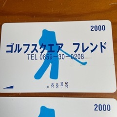 ゴルフ練習  プリペイドカードの画像