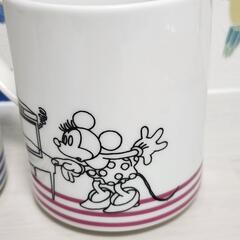 Francfranc　フランフラン　ディズニー　マグカップ　コーヒーカップ　食器　ペアセット　２客　ミッキー&ミニーの画像