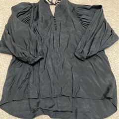 Andemiu 黒　シースルー　ブラウスの画像