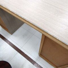 使用感あり 両袖机 幅120×奥行60×高さ70cm 引き出し8杯 デスク 事務用 オフィス 苫小牧西店の画像