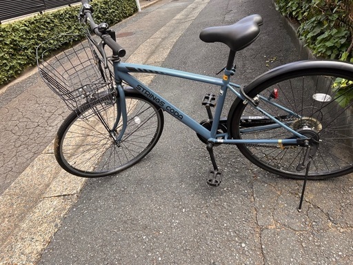クロスバイク自転車2024年購入　ギア付きカゴ付き