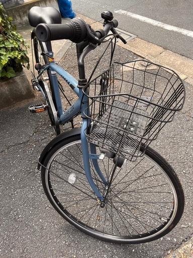 クロスバイク自転車2024年購入　ギア付きカゴ付き　