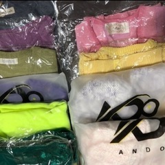 【激安20枚まとめ売り】新品日本製 未使用タグ付き まとめ20枚  未開封品 日本製 春夏服　麻綿　リネンコットン　  長袖 半袖　 シャツブラウス　 カーディガン スカートニットセーターＭ　 L  オーバーサイズ　激安　限定　在庫限り 早く売りたい　極美品　  直接手渡し限定の画像