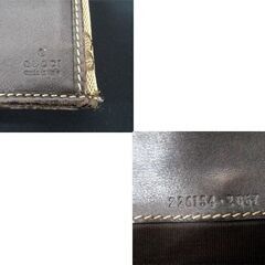 グッチ 長財布 GGキャンバス グッチョリ チワワ GUCCI ベージュｘブラウン 226154 レディース 中古 苫小牧西店の画像