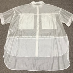 MAYSON GREY　白　半袖　シースルーブラウスの画像