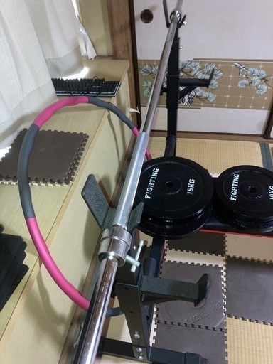 懸垂マシンとベンチプレスセット