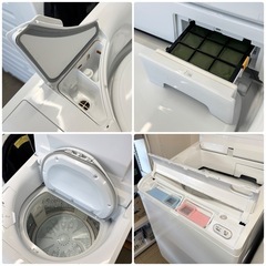 【超美品‼️】日立 2020年製 12.0/6.0kg縦型洗濯乾燥機 洗濯機 ビートウォッシュ 洗剤･柔軟剤自動投入 ヒーター乾燥 ホワイト♪の画像