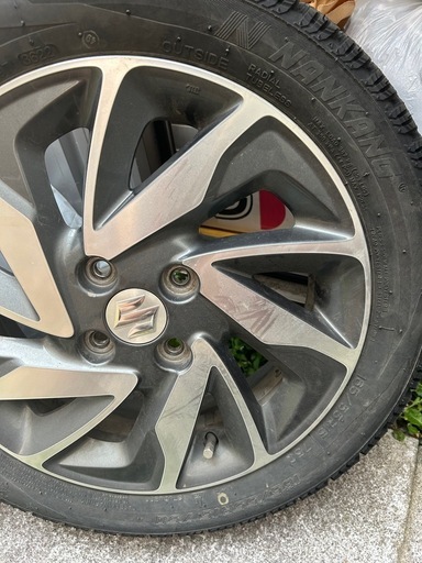 NANKANG AW-1 165/55R15 75Q ｽﾀｯﾄﾞﾚｽ（ホイール付き）4本