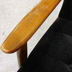 カリモク60｜Kチェア｜1シーター｜モケットブラックの画像