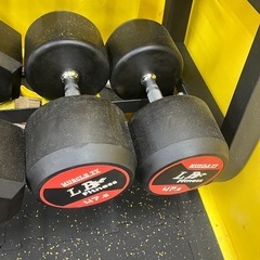 半額以下　中古ラバーダンベル　47.5kg2個の画像