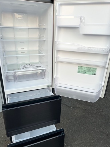  美品■日立 3ドア冷凍冷蔵庫 375L 2022年製■HITATCHI R-V38RV 3ドア冷蔵庫 自動製氷機能付■真ん中野菜室 