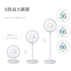 3D サーキュレーター ほぼ新品 リモコン付　扇風機   の画像