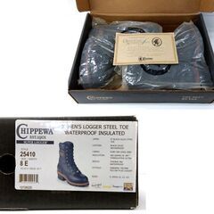 CHIPPEWA ブラックオイルド ロガーブーツ 8E（26.0cm） 25410 ブラック/黒 チペワ ヴィンテージ USA製 メンズ 札幌市 中央区 南12条の画像